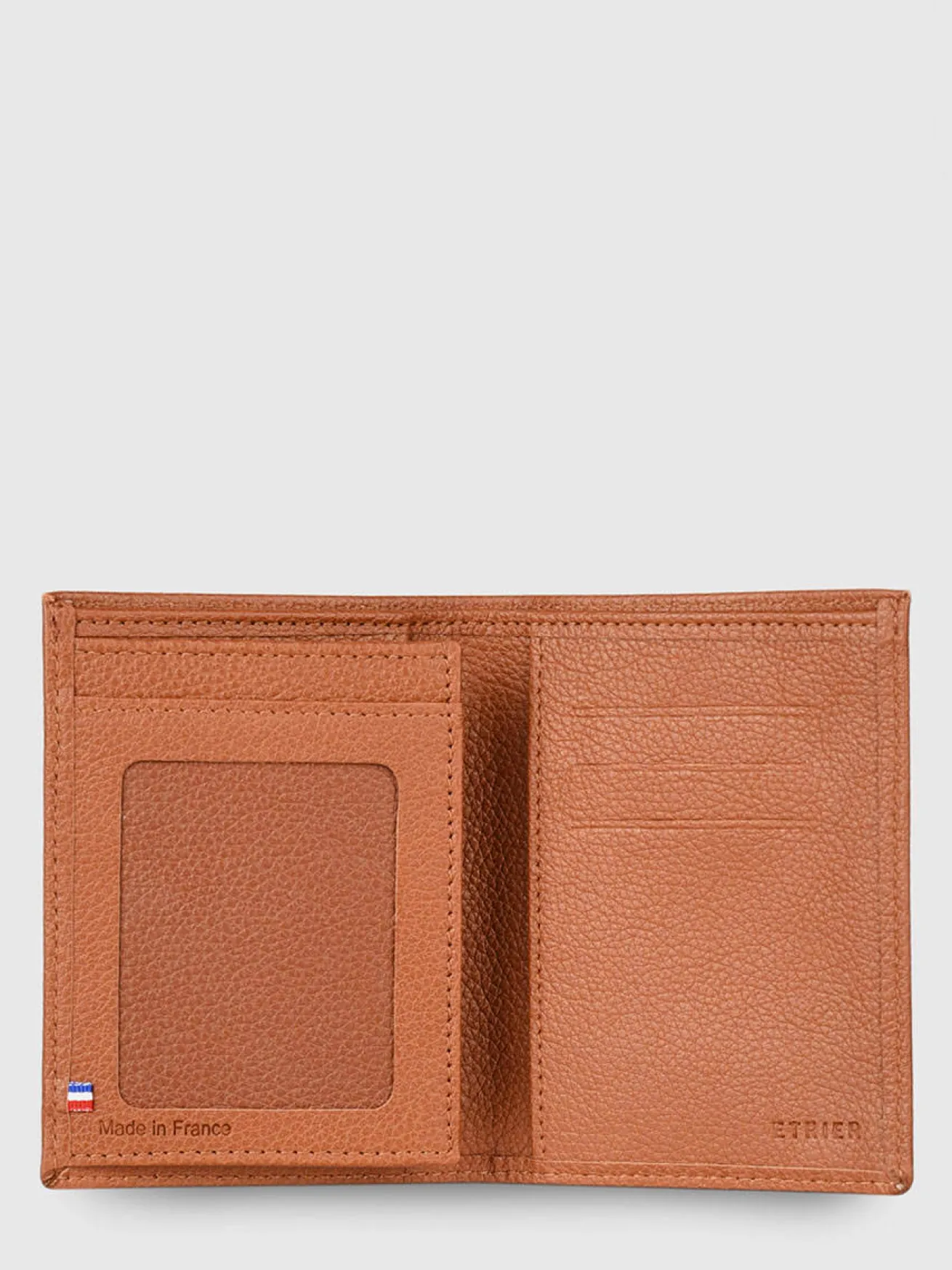 Portefeuille porte-cartes Madras cuir ETRIER