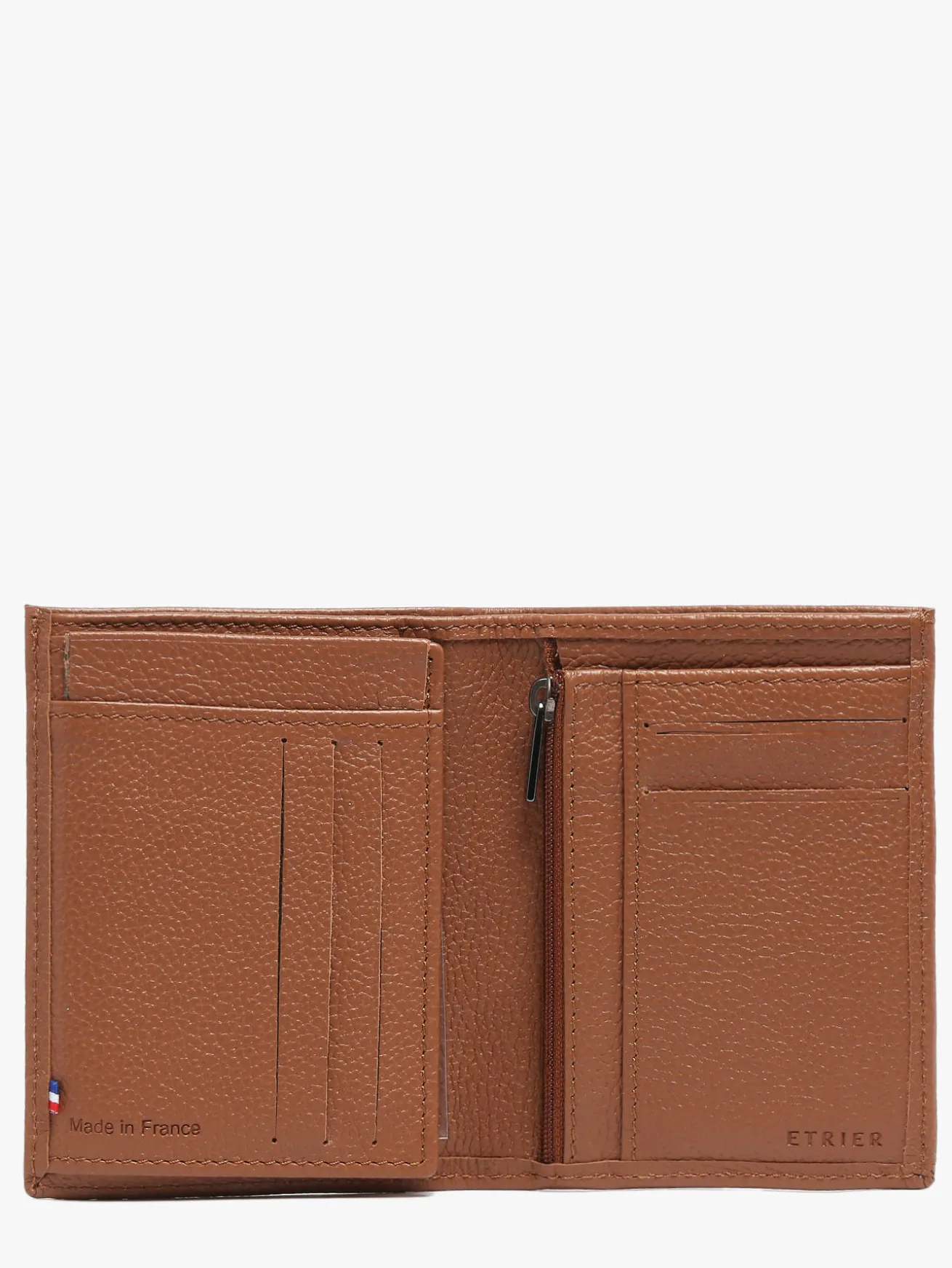 Portefeuille porte-monnaie Madras cuir ETRIER