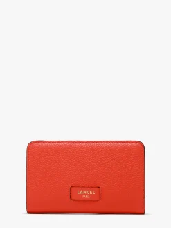 Portefeuille rectangulaire zippé Ninon cuir LANCEL