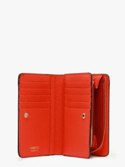 Portefeuille rectangulaire zippé Ninon cuir LANCEL