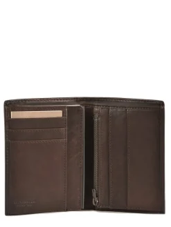 Portefeuille vertical zippé Gary cuir LE TANNEUR