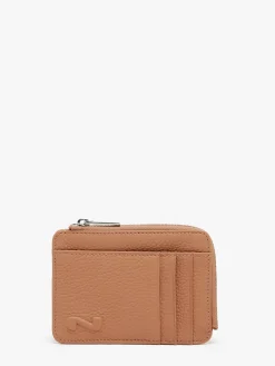 Porte-monnaie avec porte-cartes cuir NATHAN BAUME