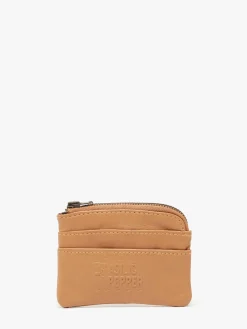 Porte-monnaie cuir BASILIC PEPPER
