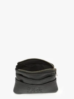 Porte-monnaie cuir BASILIC PEPPER