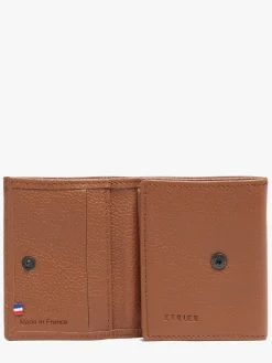 Porte-monnaie Madras cuir ETRIER