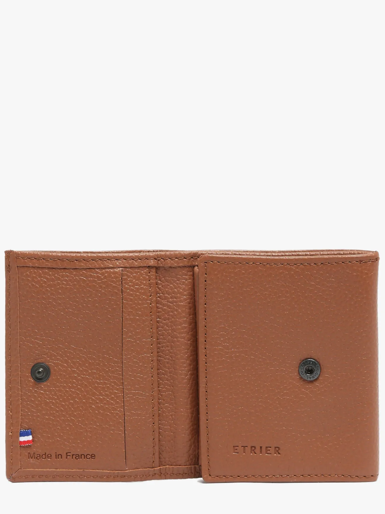 Porte-monnaie Madras cuir ETRIER