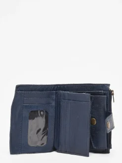 Porte-monnaie porte-cartes cuir BASILIC PEPPER