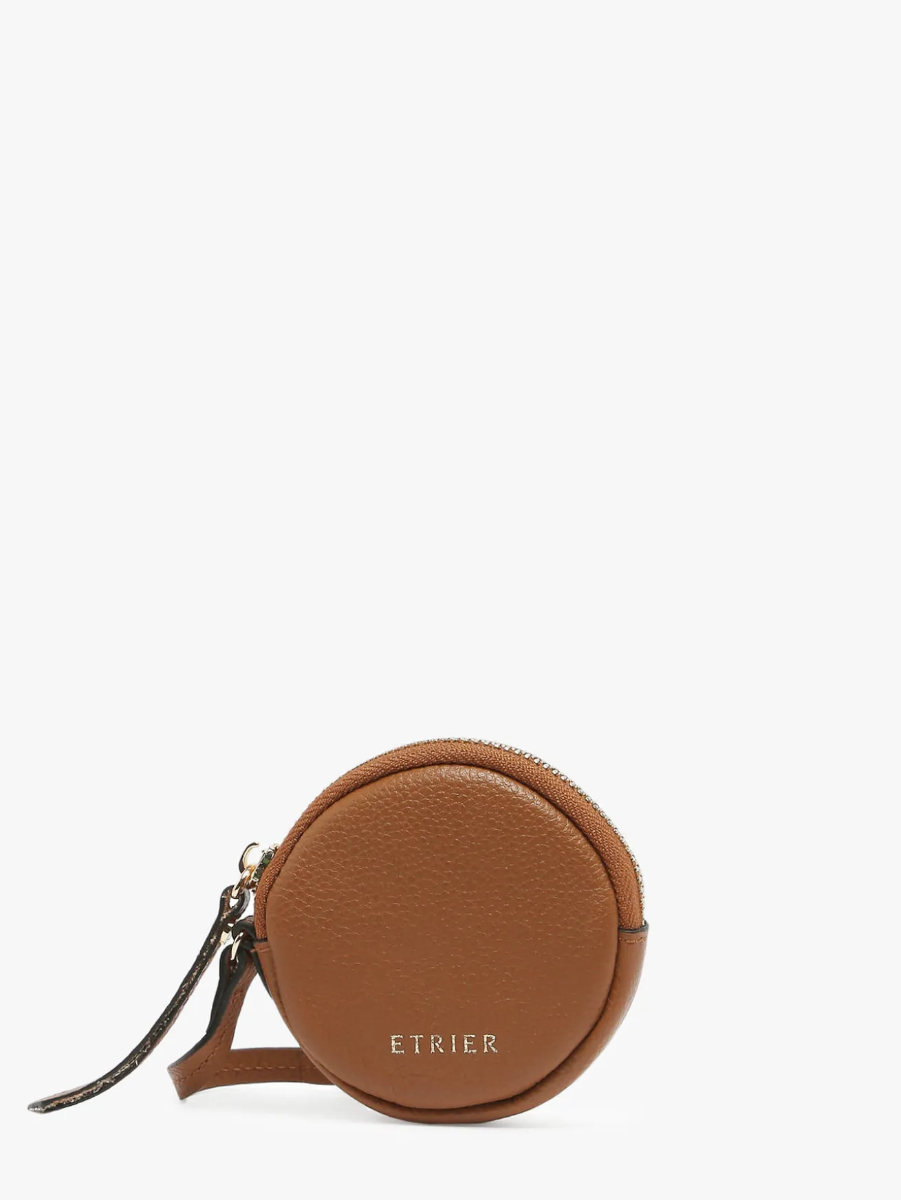 Porte-monnaie rond Tradition cuir ETRIER