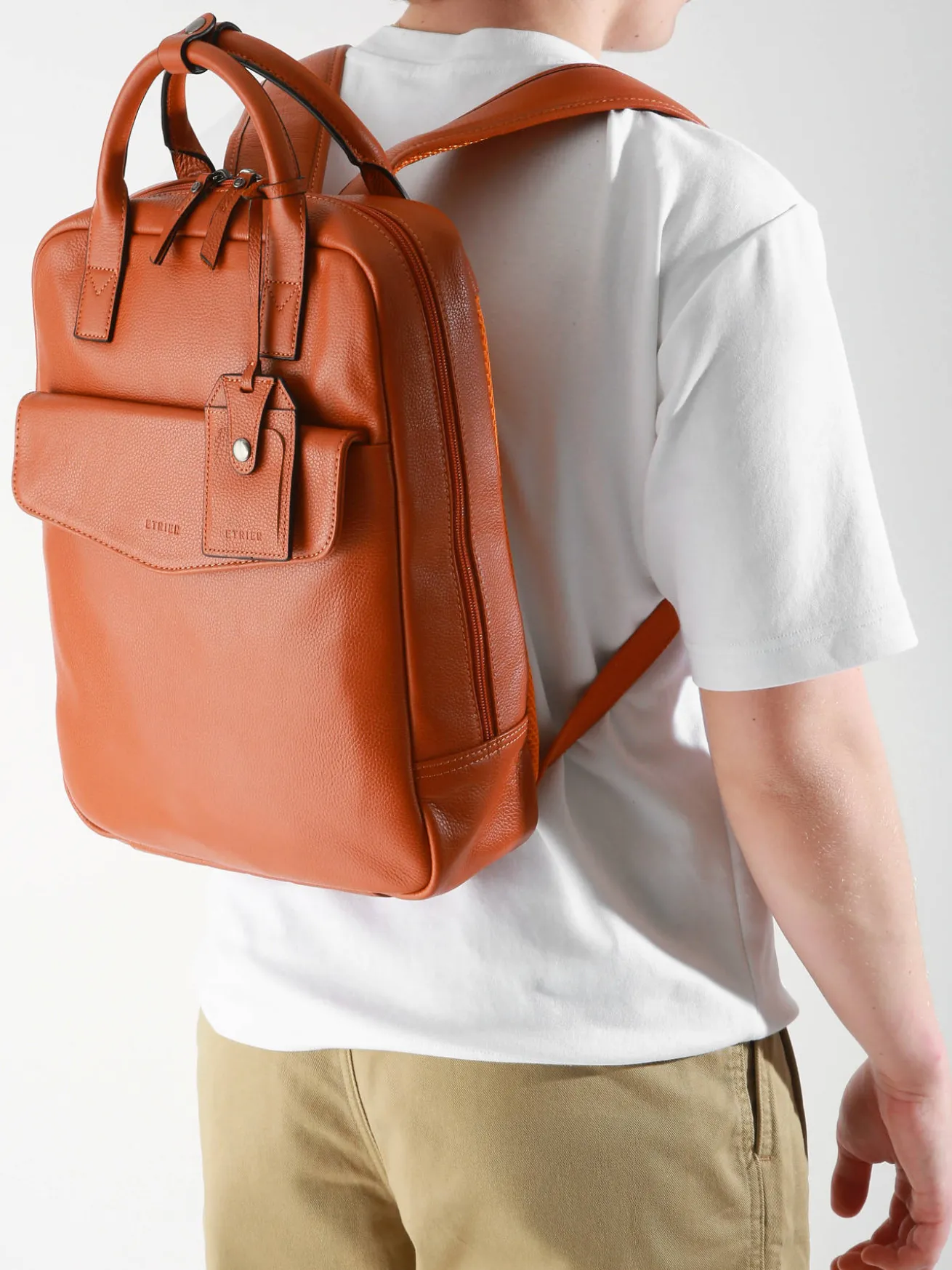 Sac à dos business Flandres 1 compartiment cuir ETRIER