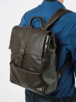 Sac à dos business Foulonné 2 compartiments cuir ETRIER