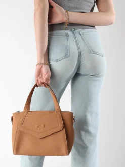 Sac à main Cacao cuir NATHAN BAUME