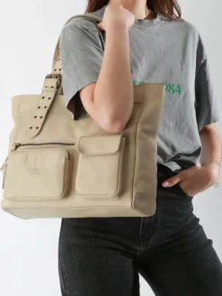 sac à main Cargo cuir BASILIC PEPPER