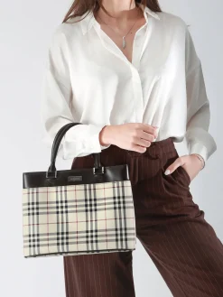Sac à main d'occasion Nova Check cuir BURBERRY