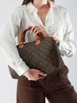 Sac à main d'occasion Speedy 35 Monogrammé LOUIS VUITTON
