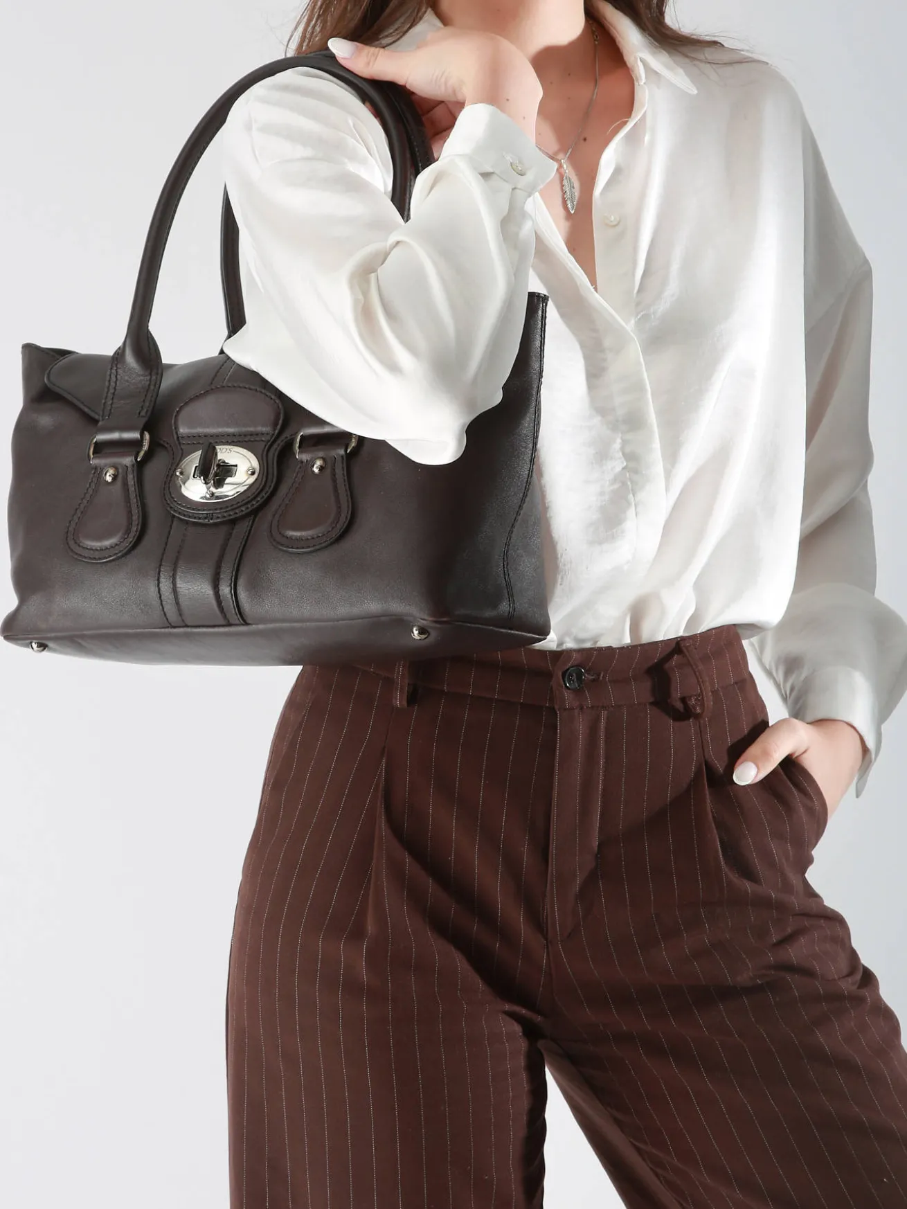 Sac à main d'occasion Tod's Turnlock Tote cuir TOD'S