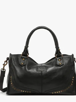 sac à main Glam eyelet cuir BASILIC PEPPER