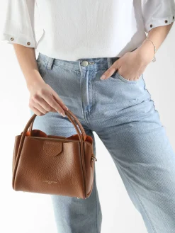 sac à main Ida double cuir LANCASTER