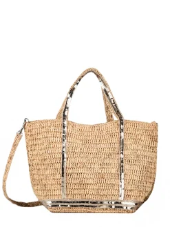 Sac à main Le Cabas raffia et paillettes VANESSA BRUNO