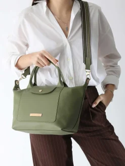 sac à main Le pliage du jardinier cuir LONGCHAMP