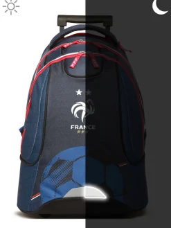 Sac a dos à roulettes 2 compartiments FEDERAT. FRANCE FOOTBALL