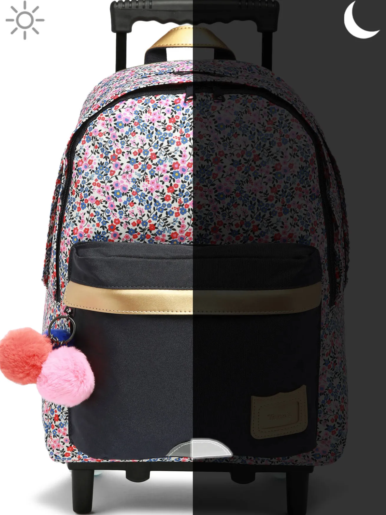 Sac a dos à roulettes 2 compartiments TANN'S