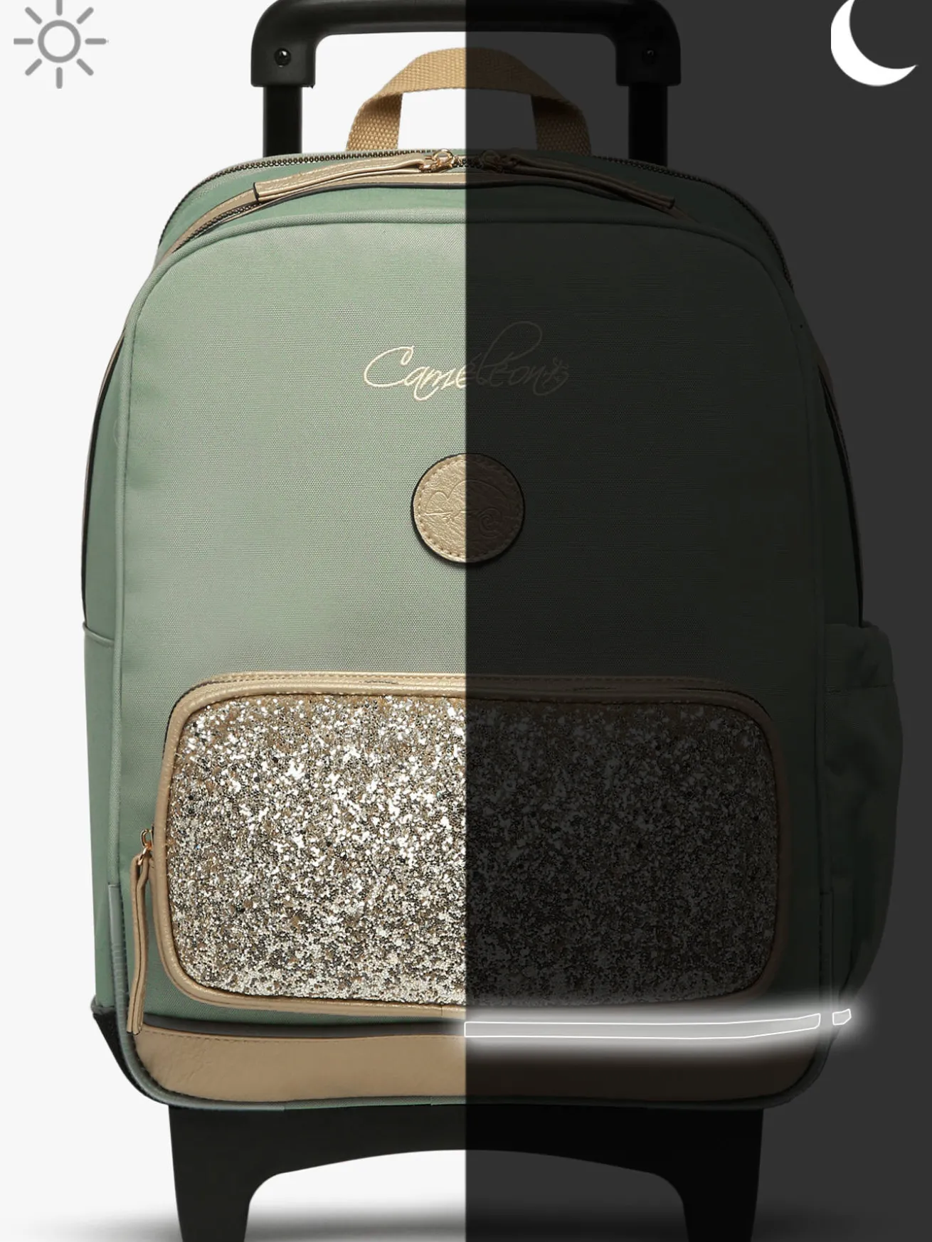 Sac a dos à roulettes 2 compartiments CAMELEON