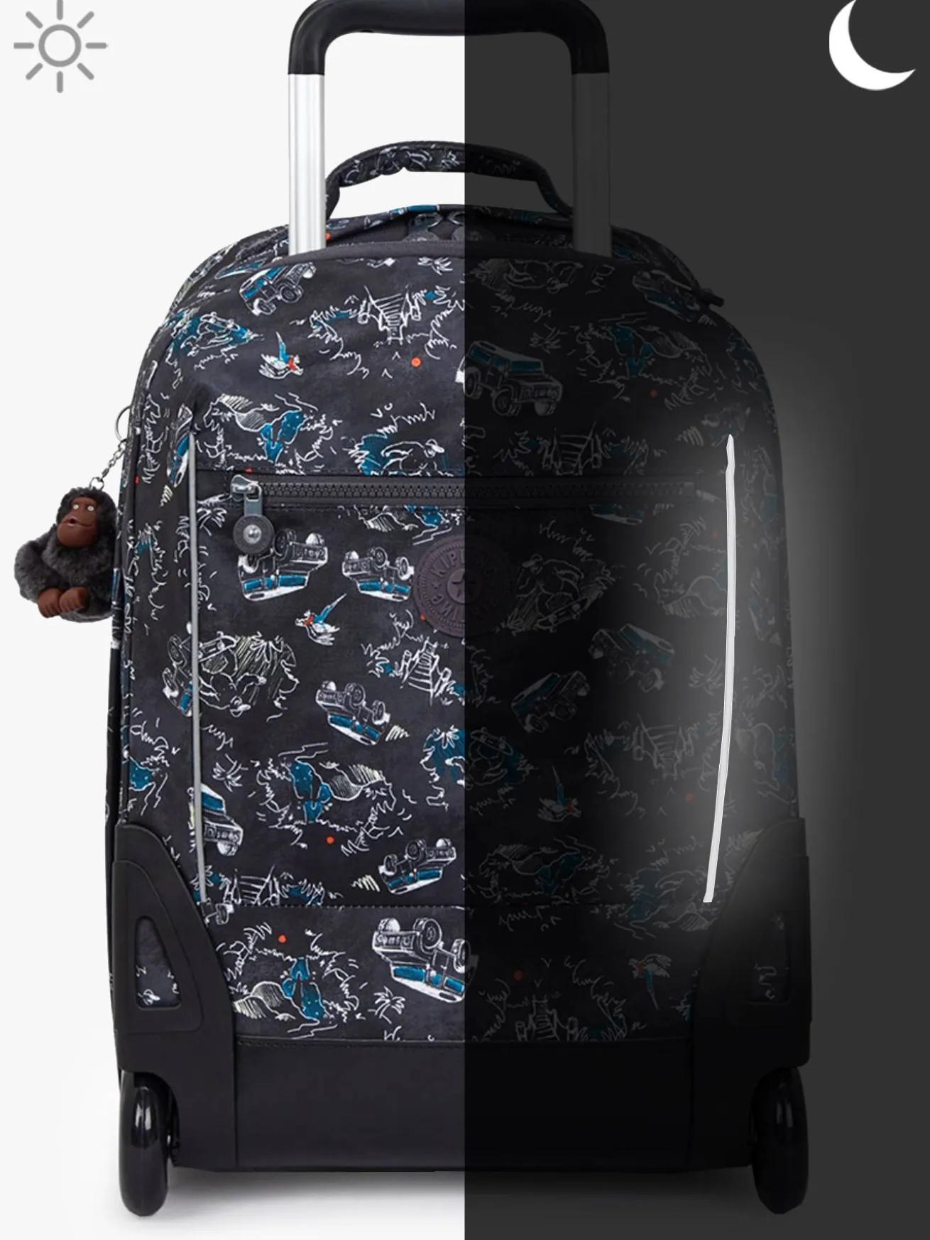 Sac a dos à roulettes 2 compartiments + PC 15" KIPLING