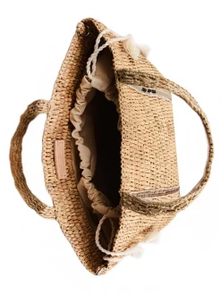 Sac bandoulière Baby Cabas raphia et paillettes VANESSA BRUNO