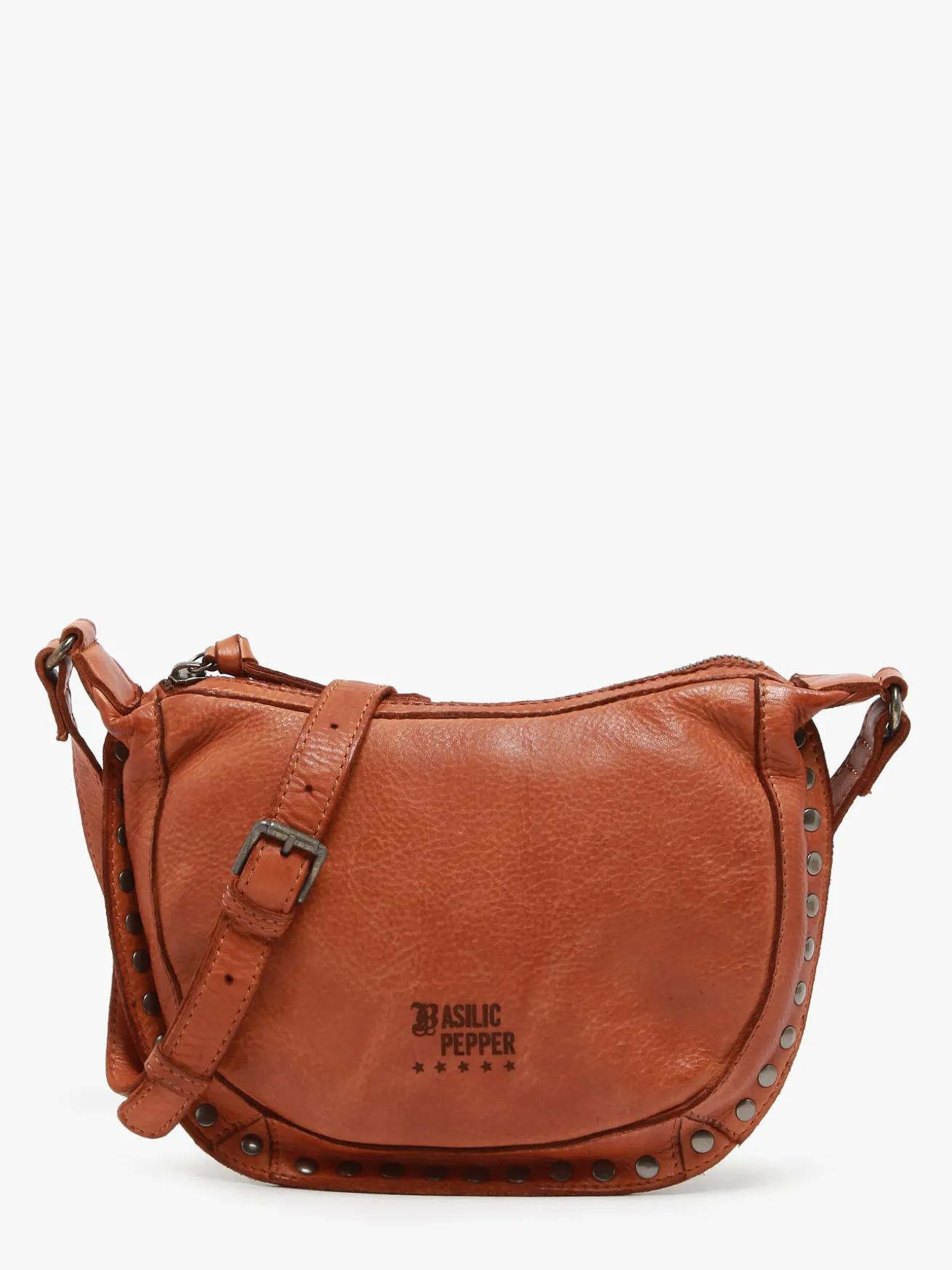 Sac bandoulière Barcelone cuir BASILIC PEPPER