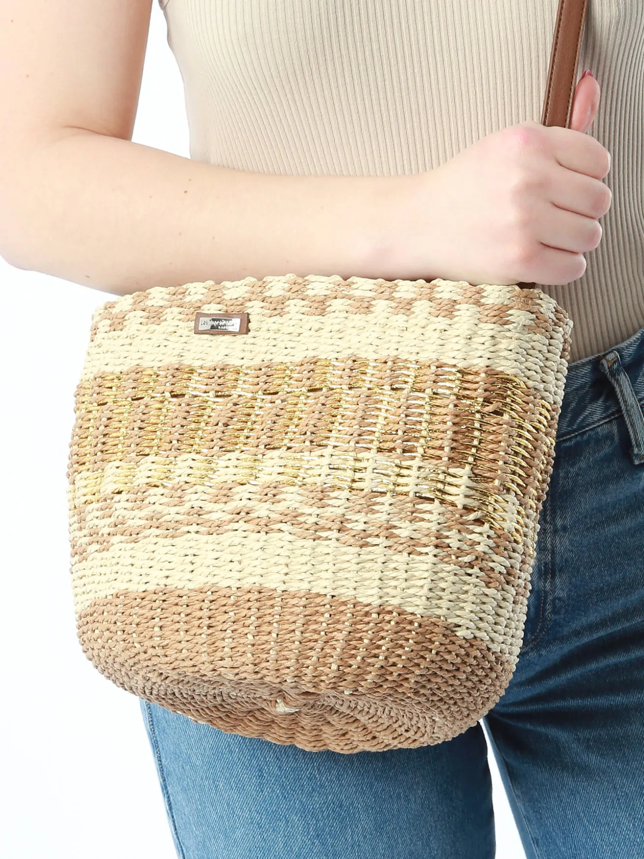 Sac bandoulière Buglas papier LES TROPEZIENNES