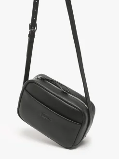 Sac bandoulière City court cuir LACOSTE