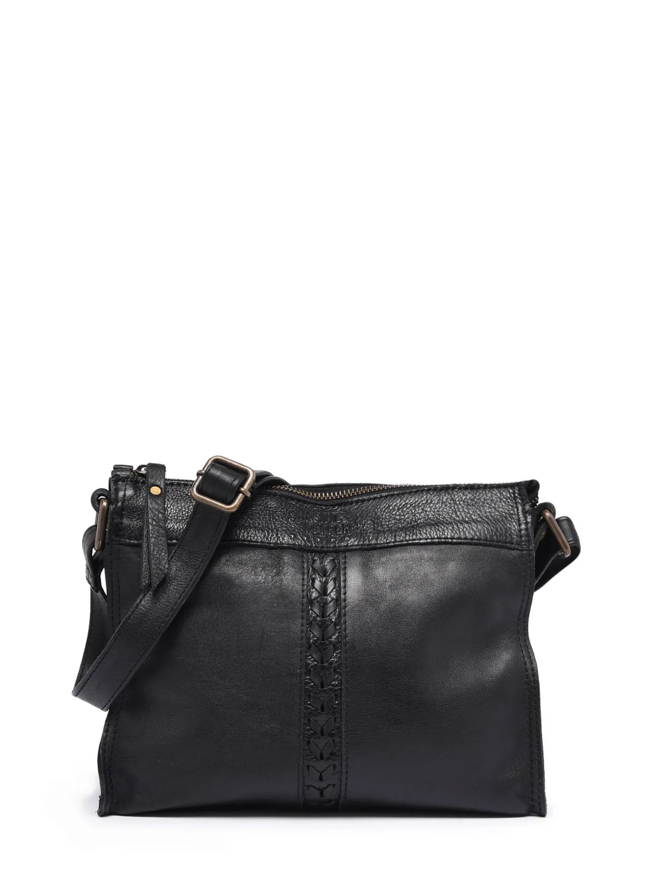 Sac bandoulière Cow cuir BASILIC PEPPER