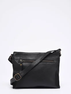 Sac bandoulière Cow cuir BASILIC PEPPER