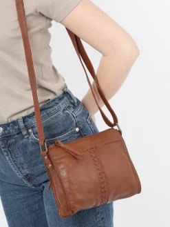 Sac bandoulière Cow cuir BASILIC PEPPER