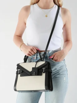 Sac bandoulière Emily garni cuir LE TANNEUR