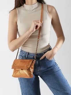 Sac bandoulière Felizia cuir PIECES