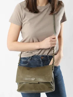 Sac bandoulière Felizia cuir PIECES