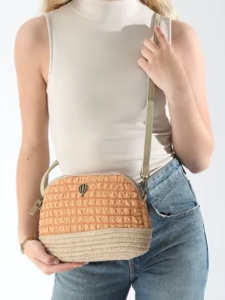 Sac bandoulière Gaufrette polyester LE VOYAGE EN PANIER