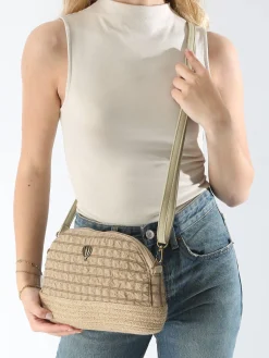 Sac bandoulière Gaufrette polyester LE VOYAGE EN PANIER