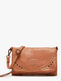 Sac bandoulière Glam eyelet cuir BASILIC PEPPER