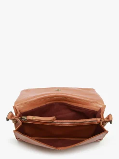 Sac bandoulière Glam eyelet cuir BASILIC PEPPER