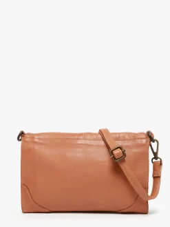 Sac bandoulière Glam eyelet cuir BASILIC PEPPER