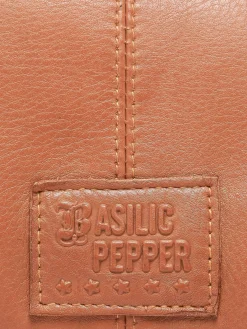 Sac bandoulière Glam eyelet cuir BASILIC PEPPER