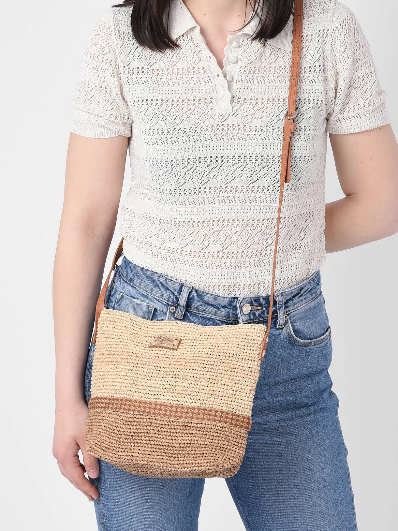 Sac bandoulière L'atelier du crochet LE VOYAGE EN PANIER