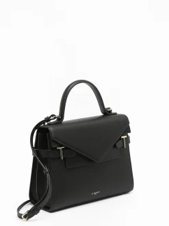 Sac bandoulière M double rabat Emilie cuir LE TANNEUR