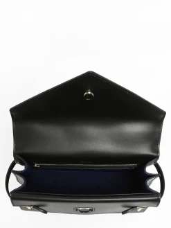 Sac bandoulière M double rabat Emilie cuir LE TANNEUR