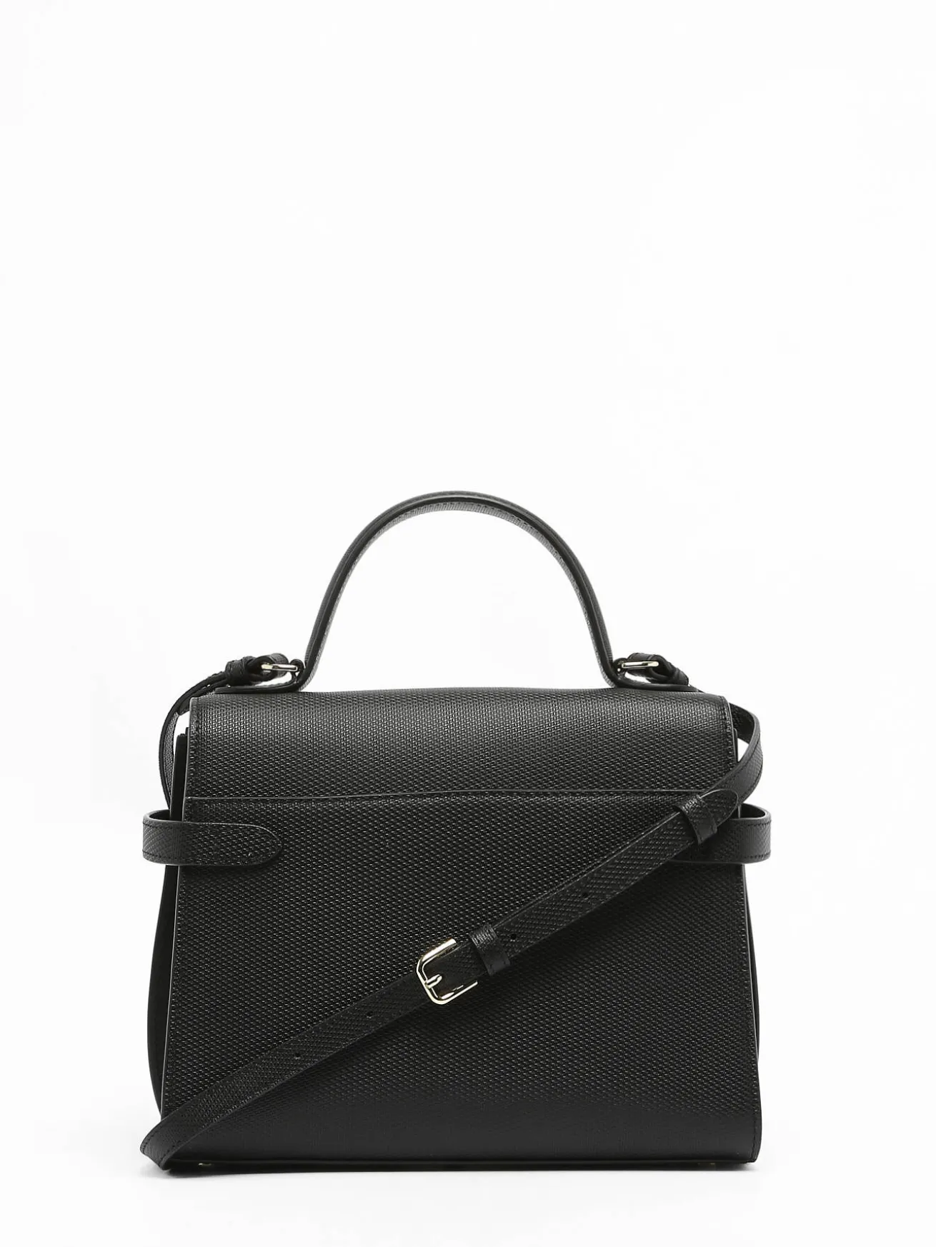 Sac bandoulière M double rabat Emilie cuir LE TANNEUR