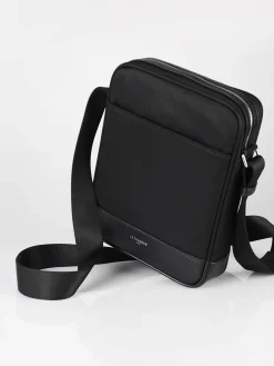 Sac bandoulière M Gaspard cuir et nylon LE TANNEUR