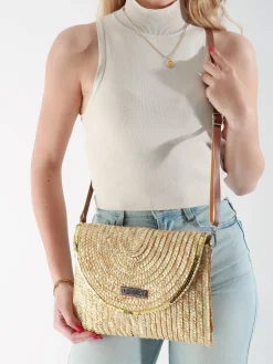 Sac bandoulière Milos paille LES TROPEZIENNES