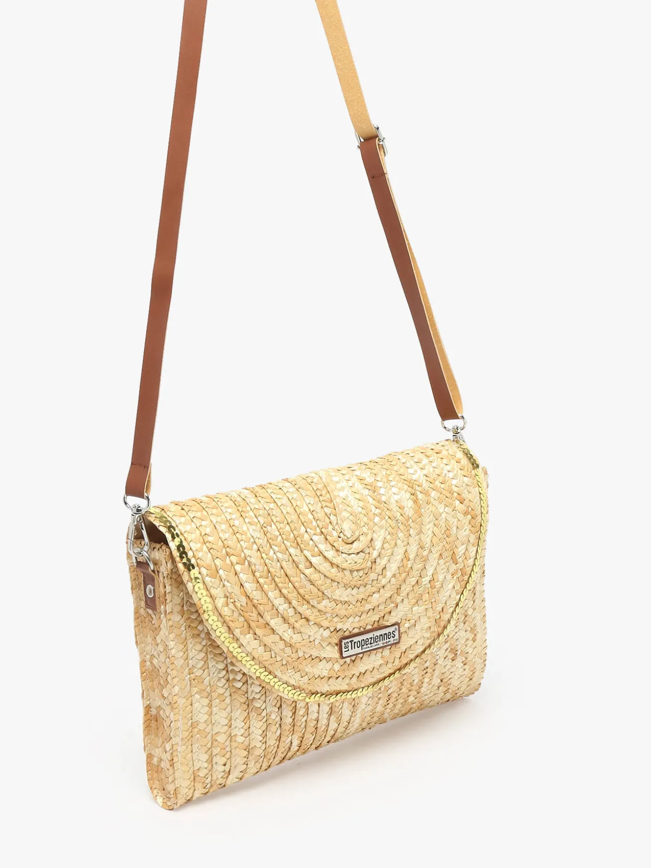 Sac bandoulière Milos paille LES TROPEZIENNES